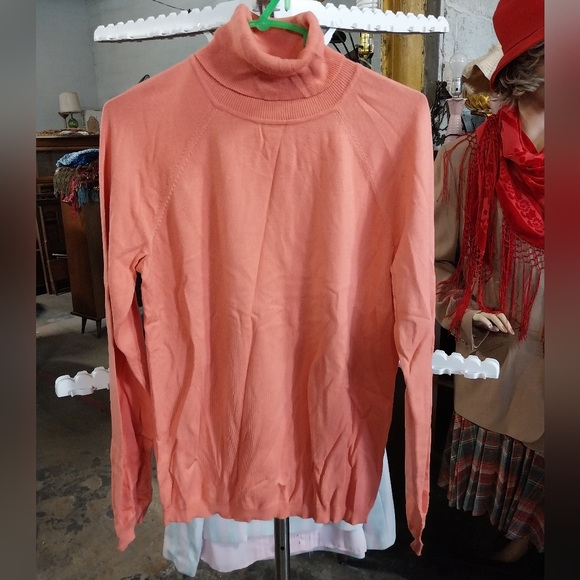 Talbots Sweaters - Talbots Peach Turtleneck Sweater
